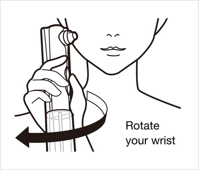 Rotate your wrist