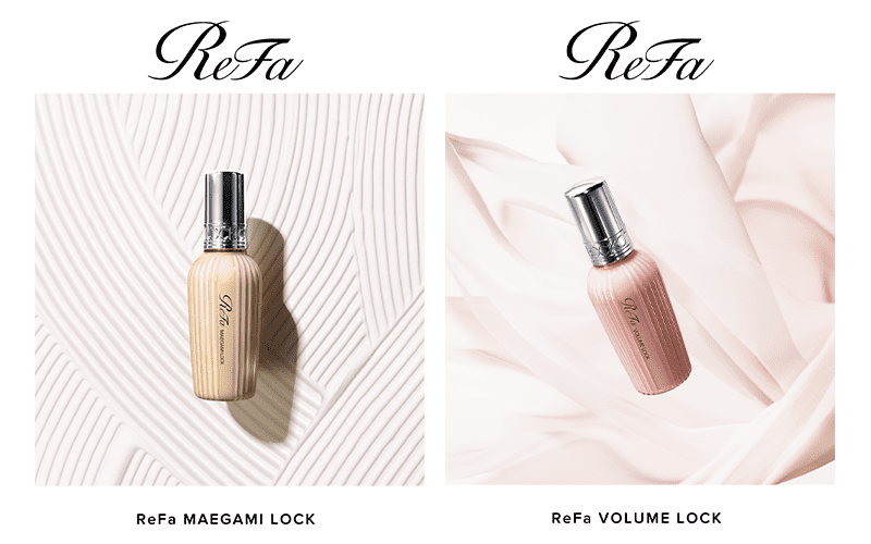 Introducing two new items: &quat;ReFa MAEGAMI LOCK&quat; and &quat;ReFa VOLUME LOCK.&quat; Launching on Wednesday, October 16, 2024.