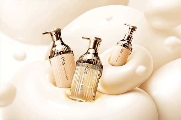 Formulated with protein¹ derived from colostrum (natural first milk) to repair damaged hair, the new "ReFa MILK PROTEIN ROYAL LINE" delivers the highest level of smoothness and manageability within the series.